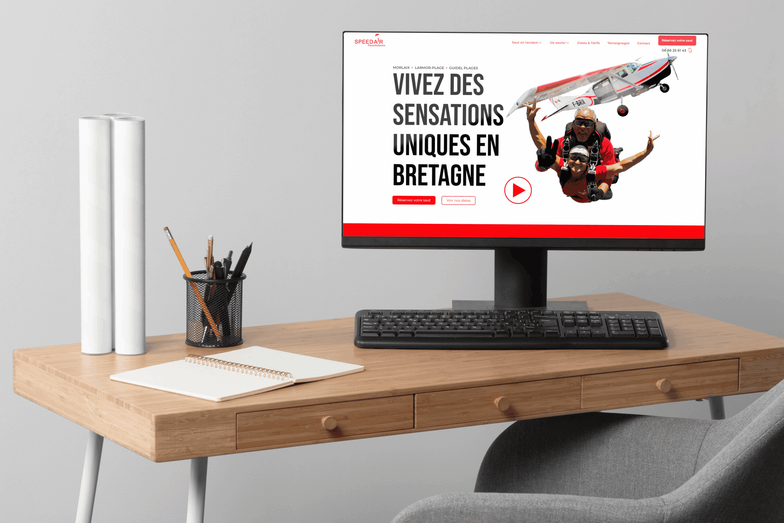 Speedair : Site web